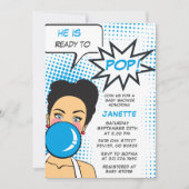 Kauwgom Klaar om te Spatten Meisje Baby Shower Kaart (Voorkant)