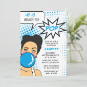 Kauwgom Klaar om te Spatten Meisje Baby Shower Kaart (Staand voorkant)