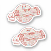 Kauwgom met smaak van tonijn sticker (Voorkant)