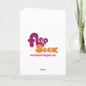 Kauwgomautomaat Kerstkaart Feestdagen Kaart (Achterkant)