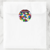 Kauwgomautomaat Ronde Sticker (Tas)