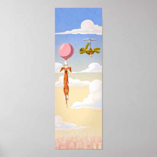 Kauwgomcrisis en schildpad poster (Voorkant)