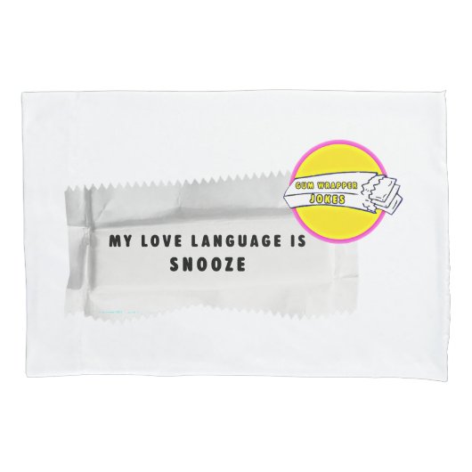 Kauwgomwikkelgrappen Liefdestaal Pillow Case Kussensloop (Voorkant)
