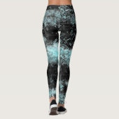 Kauwgrijsblauwe textuur leggings (Achterkant)