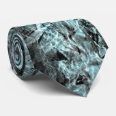 Kauwgrijsblauwe textuur stropdas (Opgerold)