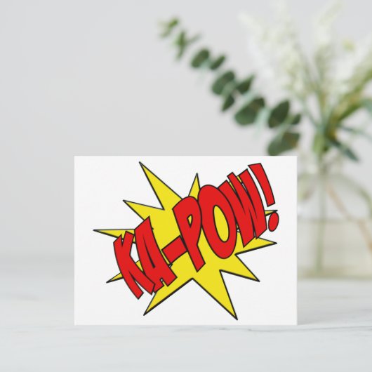 kauwpow briefkaart (Staand voorkant)