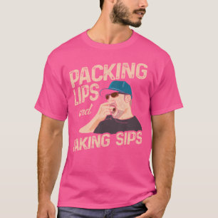 kauwtabak die als pakking wordt gebruikt en die al t-shirt