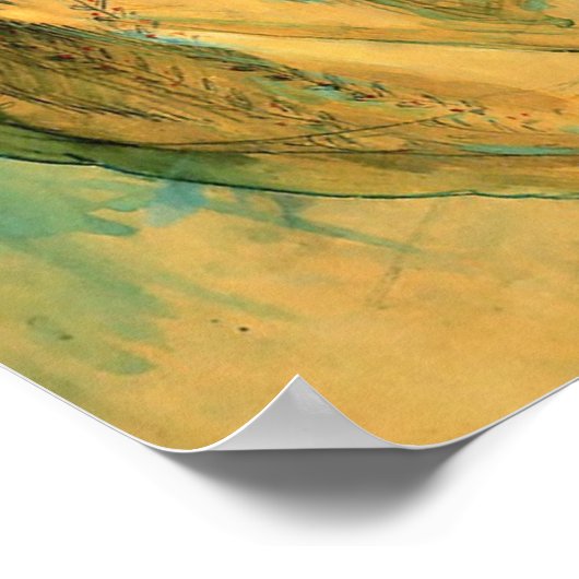 Kava van Alphonse (Alfons) Mucha Poster (Hoek)