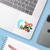 Kavaler King Charles-spaniël  Sticker (Laptop met iPhone)