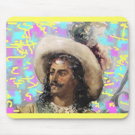 kavalier met kleurrijk pet muismat (Voorkant)