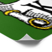 Kavanagh Coat of Arms Irish Flag Print (Hoek)