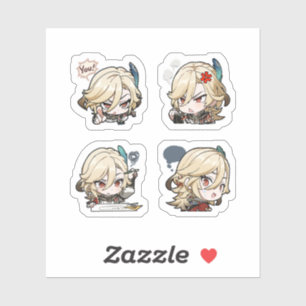 Kaveh Genshin Impact 4 stickersheet Sticker