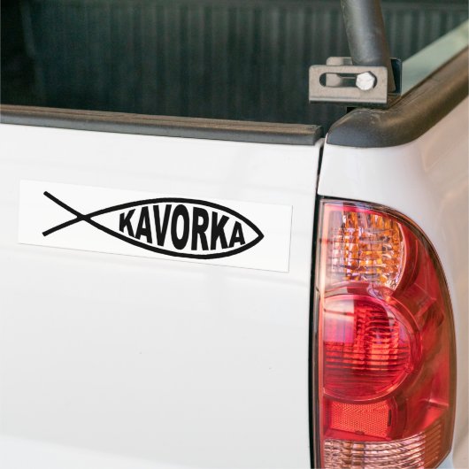 Kavorka-visbumper Bumpersticker (Op Truck)