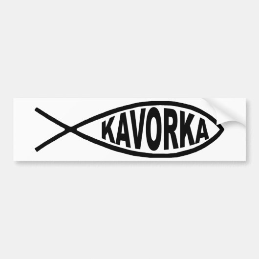 Kavorka-visbumper Bumpersticker (Voorkant)