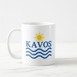 KAVOS Corfu Griekenland, Zonnegolven Koffiemok