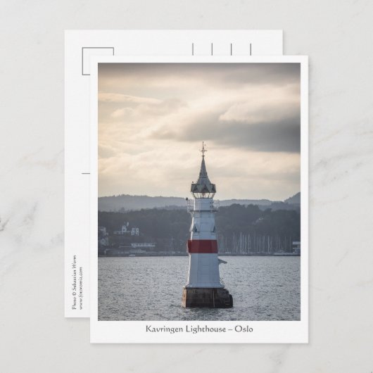 Kavringen Lighthouse Oslo Briefkaart (Voorkant / Achterkant)