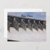 Kaw Dam Briefkaart (Voorkant / Achterkant)