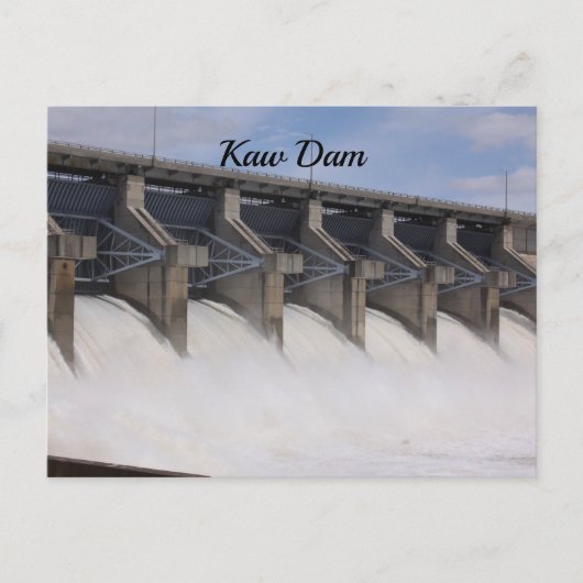 Kaw Dam Briefkaart (Voorkant)
