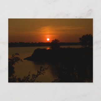 Kaw Lake Sunset Briefkaart