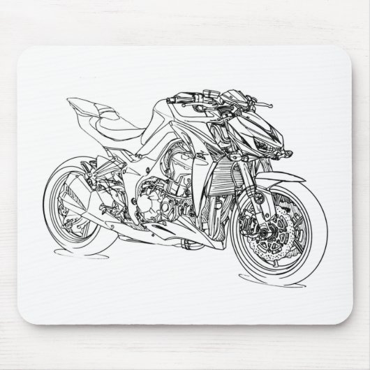 Kaw Z1000 2014 Muismat (Voorkant)