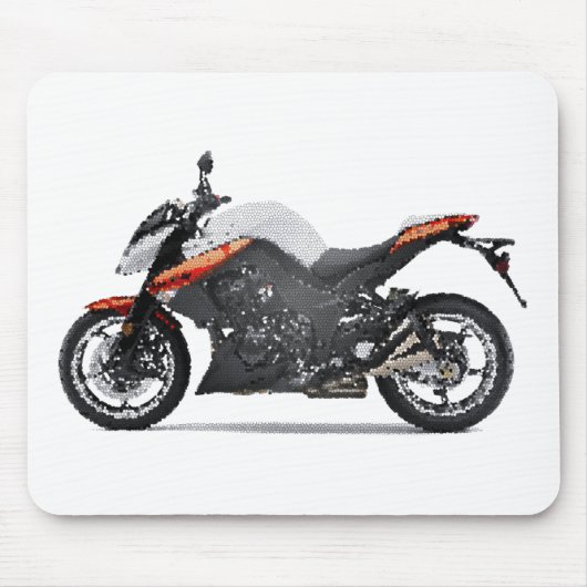 Kaw Z1000 gen3 2009+ gebarsten Muismat (Voorkant)