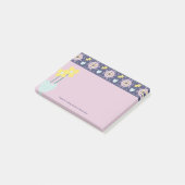 Kawaai Pastel Bloemen Post-it® Notes (Schuin)