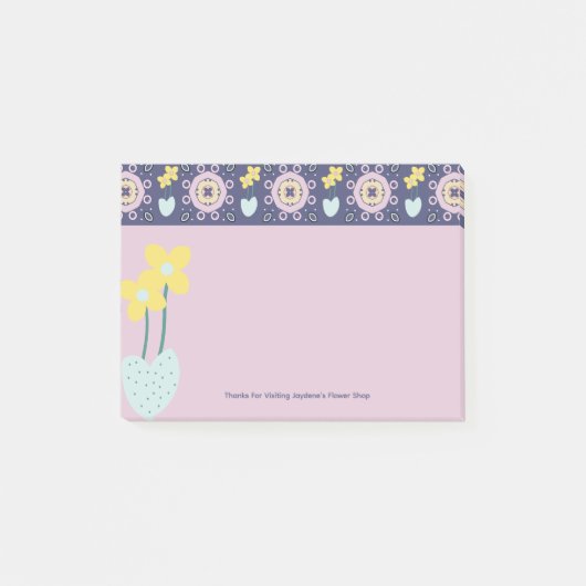 Kawaai Pastel Flowers Post-it® Notes (Voorkant)