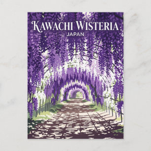 Kawachi Wisteria Tuin Japan Briefkaart
