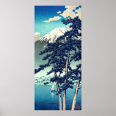 Kawaguchi Lake Kawase Hasui 1931 Poster (Voorkant)