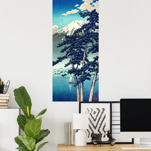 Kawaguchi Lake Kawase Hasui 1931 Poster (Thuiskantoor)