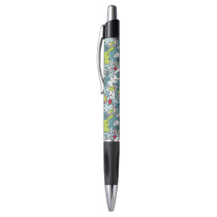 kawaï blauw patroon pen