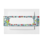 kawaï blauw patroon uitnodigingen wikkel (Voorkant Voorbeeld)