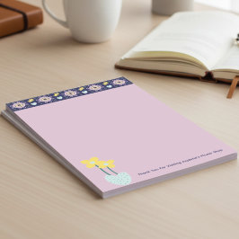 Kawai Bloemen in Zachte Pasteltinten Briefpapier
