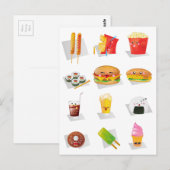 kawaï - fastfood briefkaart (Voorkant / Achterkant)
