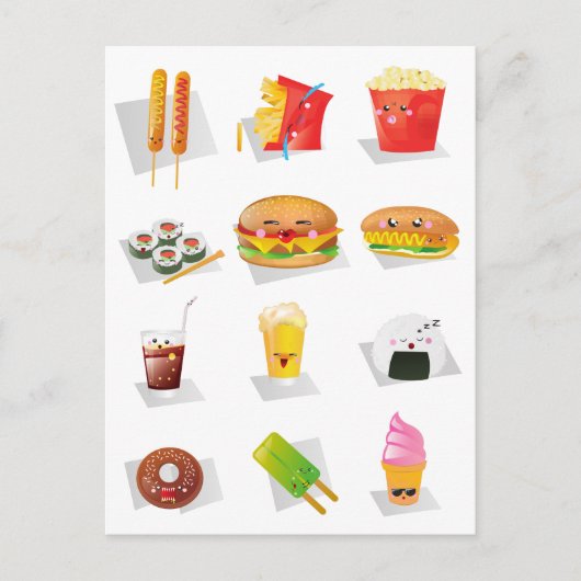 kawaï - fastfood briefkaart (Voorkant)