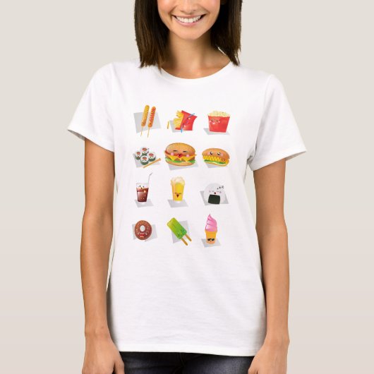 kawaï - fastfood t-shirt (Voorkant)