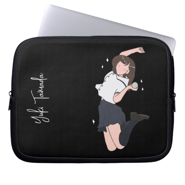 Kawai Jumping Meisje  Laptop Sleeve (Voorkant)