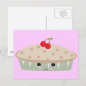 kawaï - kerstaart briefkaart (Voorkant / Achterkant)