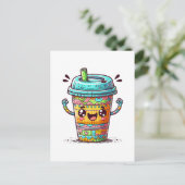 Kawai Koffie Briefkaart (Staand voorkant)