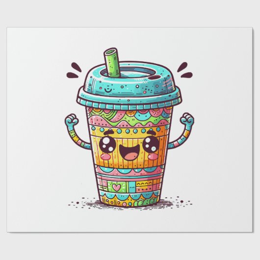 Kawai Koffie Cadeaupapier (Vlak)