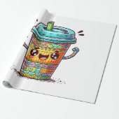 Kawai Koffie Cadeaupapier (Uitgerold)