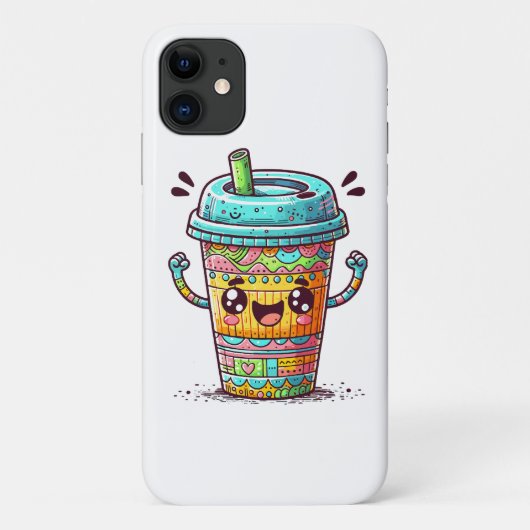 Kawai Koffie Case-Mate iPhone Case (Achterkant)