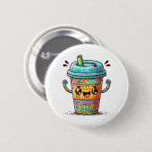 Kawai Koffie Ronde Button 5,7 Cm (Voorkant /achterkant)