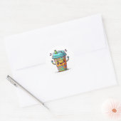 Kawai Koffie Ronde Sticker (Envelop)