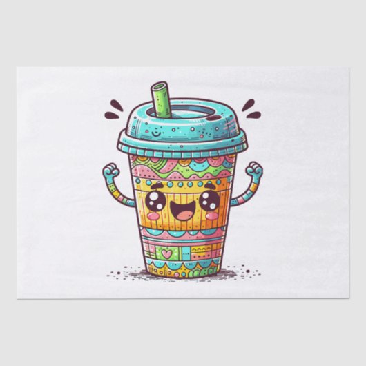 Kawai Koffie Tissuepapier (Voorkant)