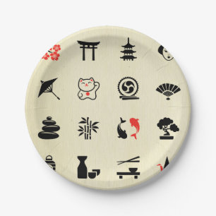 Kawai multi-color azione gelukssymbolen leuk leuke papieren bordje