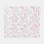 kawaï - patroon met doedelen fleece deken (Voorkant (Horizontaal))