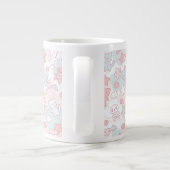 kawaï - patroon met doedelen grote koffiekop (Achterkant)