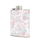 kawaï - patroon met doedelen heupfles (Links)