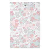 kawaï - patroon met doedelen mini klembord (Achterkant)